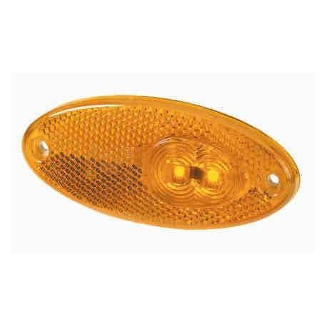 Fanale laterale LED 24V ARANCIO BUS , 3 led laterali