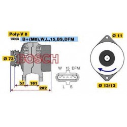 Alternatore 100AH 24V RENAULT VOLVO