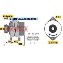 Alternatore 110AH 28V RENAULT VOLVO