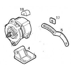 Kit modifica fissaggio altenatore 80ah PER IVECO 190.48