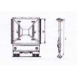 Load stops bars for vans and refrigerated