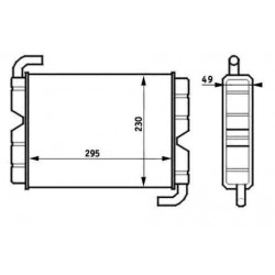 Radiator heating Scania 141-142-143