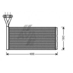 Radiator heating Scania 124-144-164