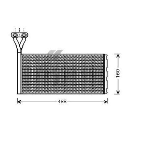 Radiator heating Scania 124-144-164