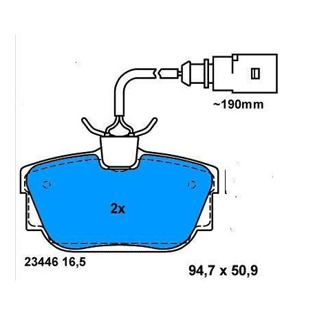 Front Brake pads TRANSPORTER