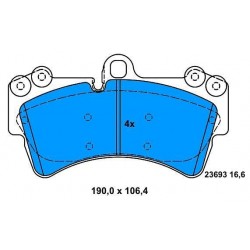 Front Brake pads TUAREG 2003