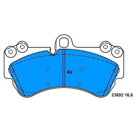 Front Brake pads TUAREG 2003