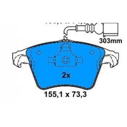 Front Brake pads TUAREG 2003