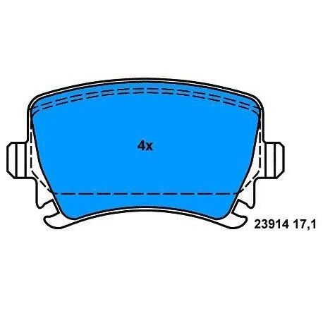 Rear Brake pads A8