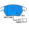 Pattini Anteriori VW GOLF V AUDI A3 SPORTBACK