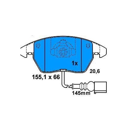 Front Brake pads VW GOLF V AUDI A3 SPORTBACK