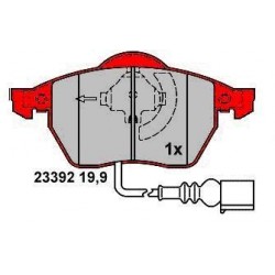 Pattini Anteriori GOLF IV/GOLF V/AUDI A3 CON 1 SEGNALATORE