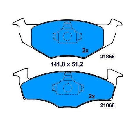 Front Brake pads GOLF III/VENTO/TOLEDO/CORDOBA