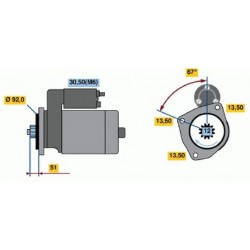 Motorino avviamento Scania R 500 580