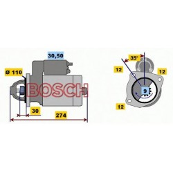 Motorino avviamento Fiat Ducato 1990