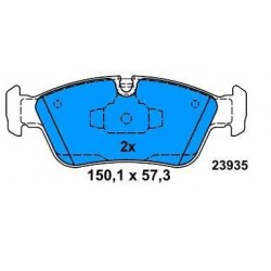 Pattini ANTERIORI BMW S1 120 d dal 2004 BMW S3 316-318-320 dal 2005