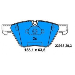 Pattini ANTERIORI BMW S1 dal 2004