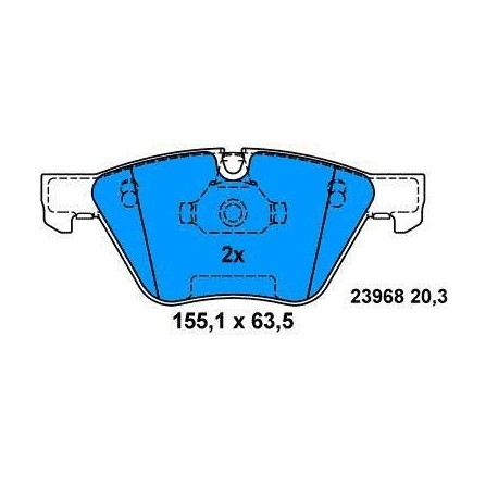 Front brake pads BMW S1 since 2004