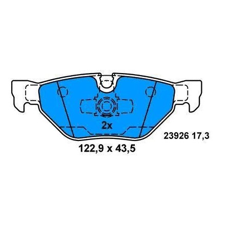 Pattini POSTERIORI BMW S1 dal 2004 BMW S3 dal 2005