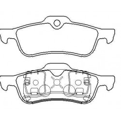 Rear brake pads MINI ONE without warning cut