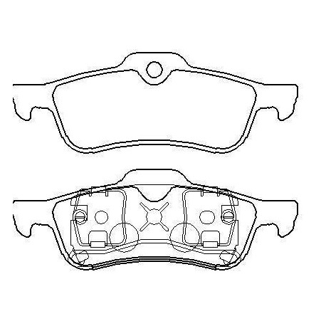 Rear brake pads MINI ONE without warning cut