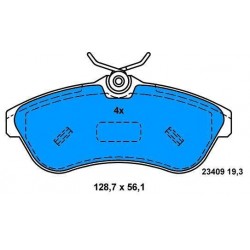 CITROEN C2/C3 front brake pads since 2002 (big)