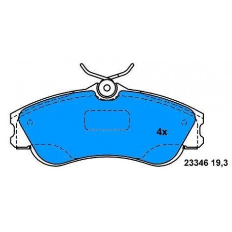 Front brake pads XARA PICASSO