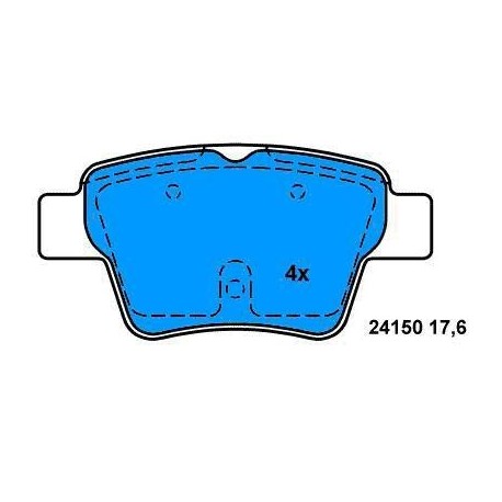 Pattini POSTERIORI CITROEN C4