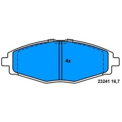 Pattini ANTERIORI DAEWOO MATIZ