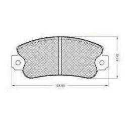 Pattini ANTERIORI FIAT UNO /PANDA/Y10