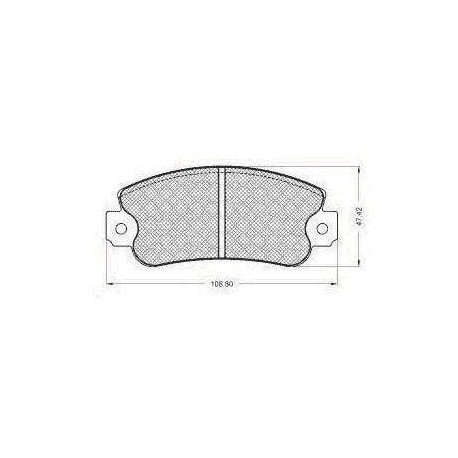 Pattini ANTERIORI FIAT UNO /PANDA/Y10