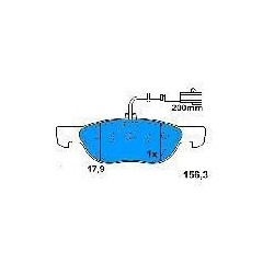 Front brake pads FIAT BRAVO/A-MAREA 1.9 JTD PUNTO 1.3 MULTIJET