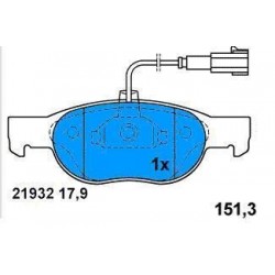 Pattini ANTERIORI FIAT BRAVO/A-MAREA MOTORI 1.2-1.4 16V