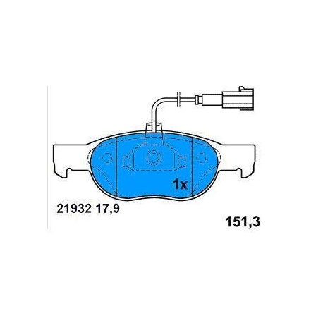 Pattini ANTERIORI FIAT BRAVO/A-MAREA MOTORI 1.2-1.4 16V