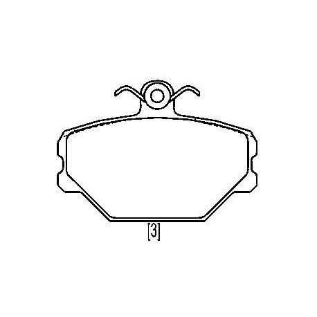 Front brake pads FIAT TIPO 1.4-1.6 BZ