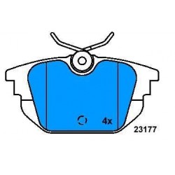 Rear brake pads ALFA 145-146-155-MAREA-DEDRA-DELTA