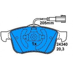 Pattini ANTERIORI ALFA 159