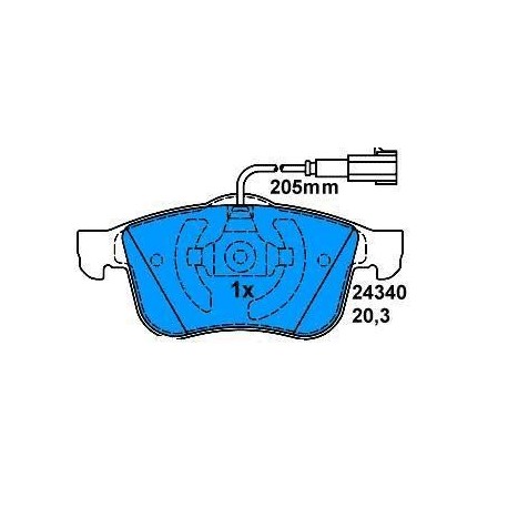 Front brake pads ALFA 159