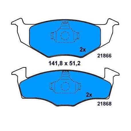 Front Brake pads LUPO/AROSA/POLO/FABIA