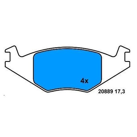 Front Brake pads GOLF II