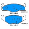 Front Brake pads POLO FROM 81 TO 94