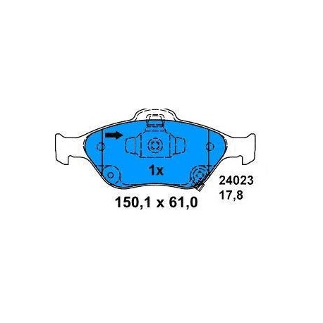 Pattini Anteriori YARIS dal 2006