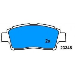 Front Brake pads YARIS 1.0-1.3 FROM 99 YARIS 1.4 D FROM 2001