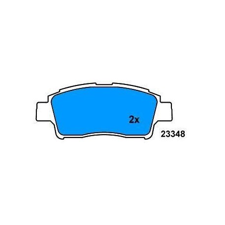 Front Brake pads YARIS 1.0-1.3 FROM 99 YARIS 1.4 D FROM 2001