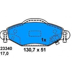 Front Brake pads YARIS 1.0 16v 1999 YARIS 1.4D 2001 YARIS 1.0 16V 2003