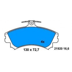 Front Brake pads SMART FORFOUR 1.1.-1.3-1.5-1.5 CDI