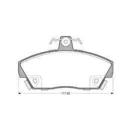 Front Brake pads ROVER 200-400 FROM 90 TO 95