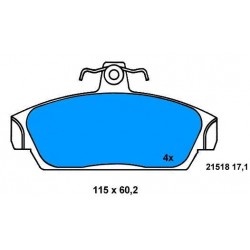 Front Brake pads ROVER 100-111 FROM 90 TO 98