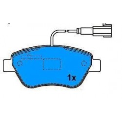 Pattini ANTERIORI STILO BENZ. 1.2-1.4-1.6 IDEA  1.3-PUNTO-GR.PUNTO