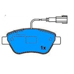 Front brake pads STILO BENZ. 1.2-1.4-1.6 IDEA 1.3-PUNTO-GR.PUNTO